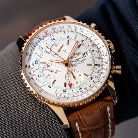 breitling navitimer gmt wrist|which breitling navitimer to buy.